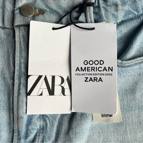 ZARA GOOD AMERICAN ZW JEANS CLASSIC SLIM SS22 BLUE | 9863/063 - Picture 7 of 16